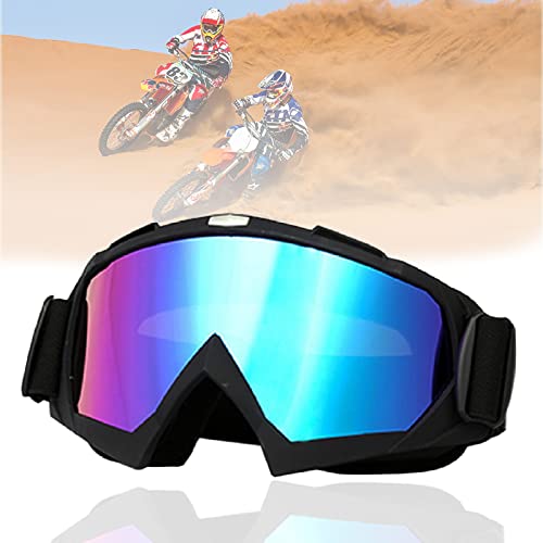 Weploda Hochwertige Motorradbrillen, Crossbrille, Antibeschlag-Uv-Brille Mit Schaumstoffpolsterung, Sowohl für Damen Als Auch für Herren, Geeignet für Outdoor-Sportarten