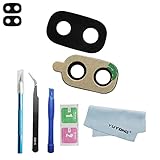 YUYOND 2pcs OEM Original Rear Camera Glass Lens Replacement for Samsung Galaxy J330 J530 J730 J3 J5 J7 2017 with Adhesive Preinstalled with Tools Kit