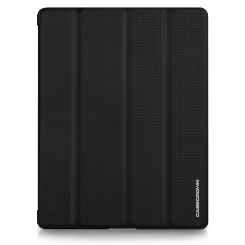 CaseCrown Omni Cover Case (Black Carbon Fiber) for iPad 4th Generation with Retina Display, iPad 3 & iPad 2 (Built-in Magnet for Sleep/Wake Feature)