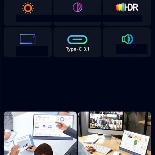 Image of Portable Monitors Portable Monitor 13.4-inch Full HD 3840 * 2400, USB-C Connectivity Second Screen for Work
