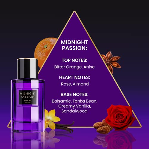 Aoura Eau de Parfum Mixed Fragrance Perfume Bundle, Midnight Passion, Pretty Woman & Paradise Bliss (3 x 100ml) - Image 4