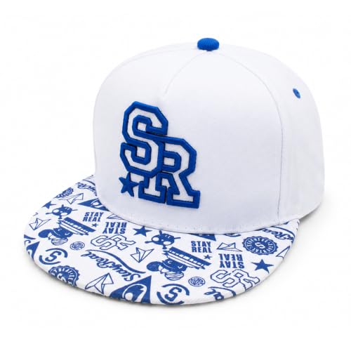 Image of VRITRAZ Comfortable Polyester 3D Printed Hip Hop Cap for Men & Women | Adjustable Snapback Closure Flat Brim Baseball Hat | Lightweight Urban Streetwear Headwear for Dance, Skateboarding, Gym, Sports