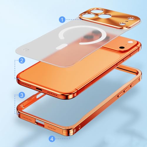 Coque antichoc iPhone 17 Pro avec cadre métal transparent et objectif précis - 4