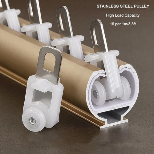 Double rail coulissant pour séparation de pièce et salon - 5