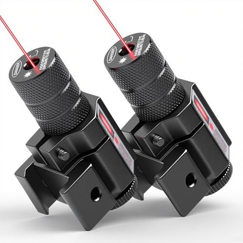 Red Dot Beam Laser Sight for Hunting Gun Rifle Pistol Handgun 20mm Mount with Button 2PACK