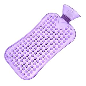 Beavorty Wärmflasche Violett mit Punktmuster