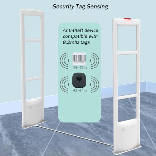 Aoeeki Retail Anti-Theft Equipment Kit,Security Tags Sensor Rf 8.2Mhz Systems Sound Light Alarm With 100Pcs Clothing Security Tags Magnet Tool For Supermarkets Clothing Stores Toy Stores thumb #2