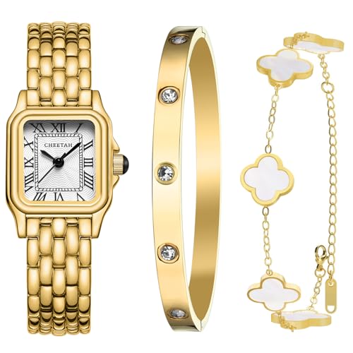 Montre et bracelet en or femme CHEETAH pour illuminer vos tenues de soirée