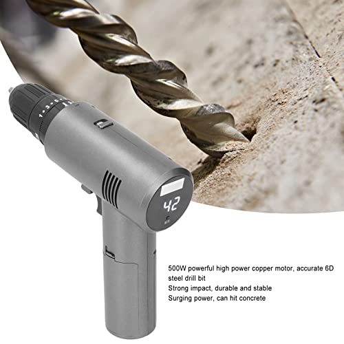 Elektrische Bohrmaschine, starke Schlagkraft, 2 Geschwindigkeiten, 30 Nm, 3 Funktionen, kratzfeste Akku-Bohrmaschine für… – Bild 5