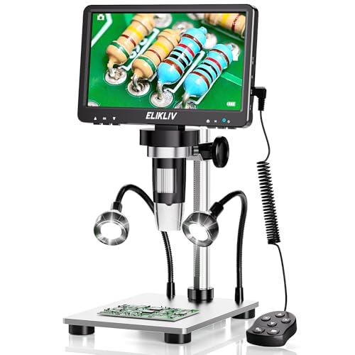 Amazon.co.jp: 7インチ デジタル顕微鏡 Elikliv LCD ビデオ