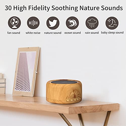 White-Noise-Machine-Sleep-Sound-Machine-with-Breathing-Light-for-Adult-Baby-Kids-30-Soothing-Natural-Sounds-35-Volume-Levels-Timer-and-Memory-Feature-Portable-Therapy-for-Home-and-Office-Privacy