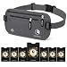 VENTURE 4TH RFID Money Belt for Travel: The Trusted Hidden Waist Stash for Men and Women (Gray + RFID Sleeves)