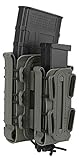 KRYDEX Mag Pouch 5.56mm 7.62mm + 9mm .45 Pistol Mag Pouch Combo (Foliage Green)