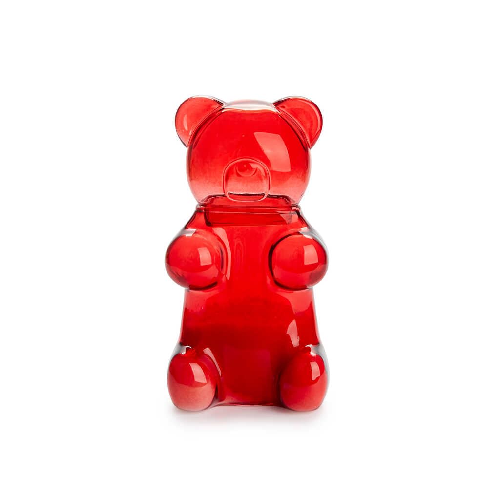 Balvi Sucrier Yummy Bear Couleur Rouge en Forme de Bonbon Ourson Verre 250 ML