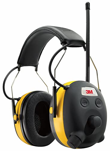 3M WorkTunes AM/FM Gehörschutz, 90541EC1 (87-98 dB), 4.02x9.57x6.77, Schwarz Gelb