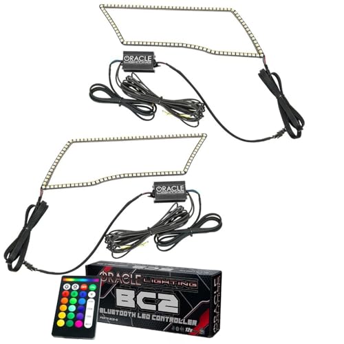 Oracle Lighting 1328-335: 2009-2018 Dodge Ram RGB+A Colorshift+ Switchback Quad Headlight Halo Kit