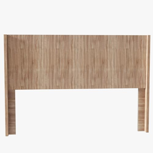 SEPTBOT Queen Size Fluted Headboard ONLY - Wall Mount Wood Headboard, Rustic & Modern...