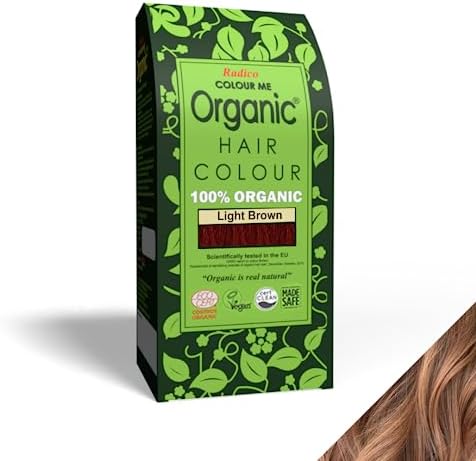 Radico Colour Me Organic 100% Organic Hair Color, 100g, Light Brown
