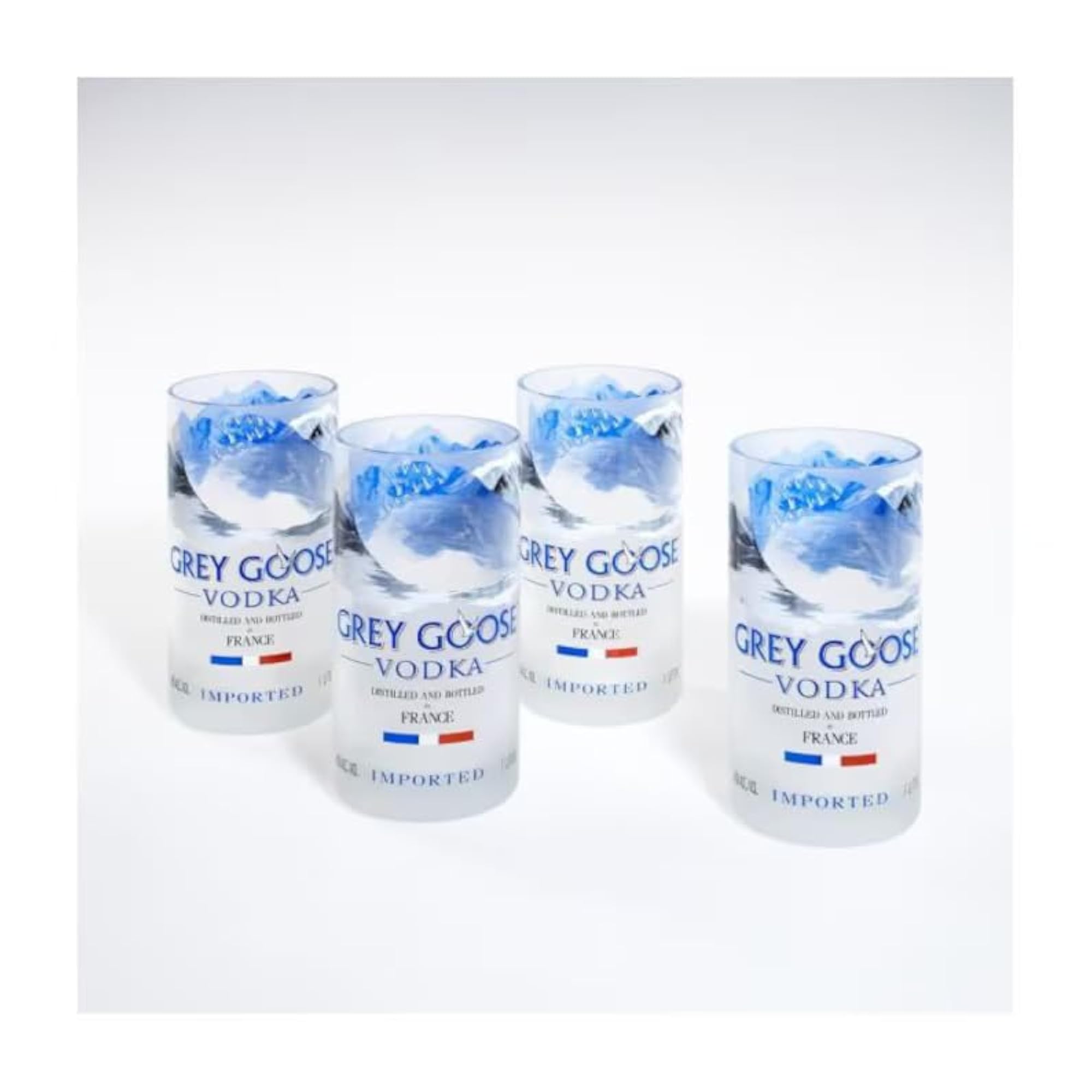 Grey Goose Upcycled Drinking Glasses 300 ML Glassware Set