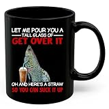 Funny Tiger King Cobra Guppy Coffee Mug Black 11oz Sarcastic Office Quote Let Me Pour You Ceramic Cup Coworker Friend Birthday Gifts for Cobra Guppy Fish Lovers