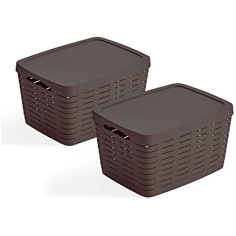 USE FAMILY Cestas Almacenaje Bamboo 22L Cover