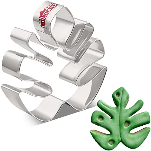 Liliao Tropical Leaf Cookie Cutter - 3.4 X 3.6 Inche - Stainless Steel #TOP26