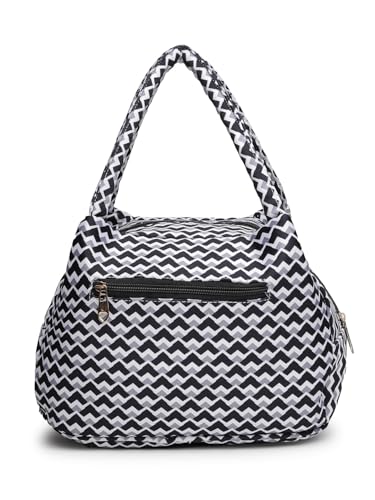 Image of ENSAC Fabric Hand Lunchbag For Women | Trendy Shoulder Bag for Daily Use | Lightweight, Spacious & Stylish Lunch bag for Office, Shopping, & Travel Use