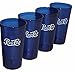 Classic Script Logo Royal Blue Plastic Tumblers Set of 4-16oz - BPA Free - Carlisle Quality Tumblers