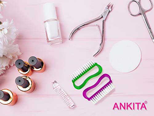 Ankita Handle Grip Nail Brush(Colors May Vary) by Chhavi Creation | Nail Brush Under 50 | - Image 2