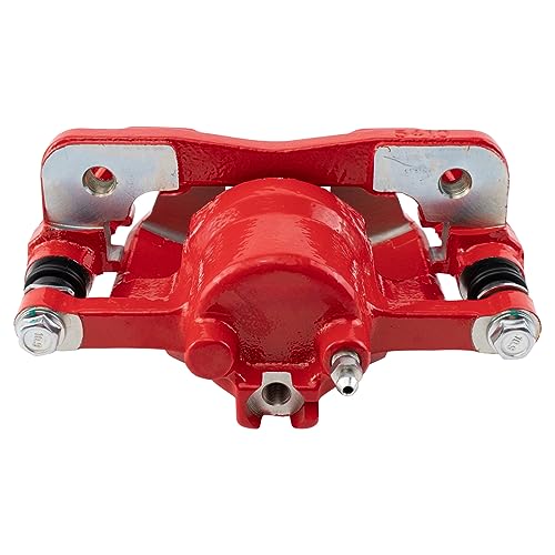 Image of TRQ Performance Front Driver and Passenger Side Brake Caliper Set Caliper Brackets Hardware Compatible with 12-15 Honda Civic
