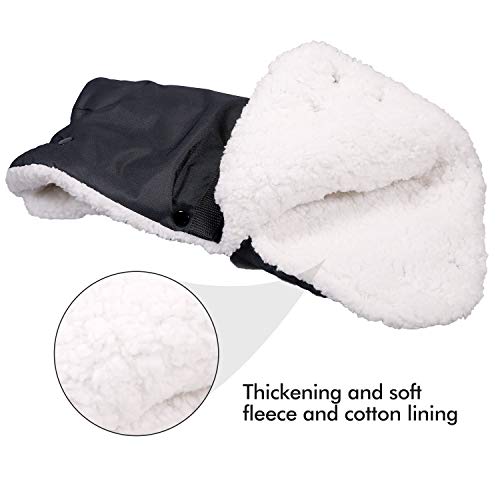Handwärmer Kinderwagen, Handmuff für Kinderwagen Fleecehandschuhe Kinderwagenmuff Handwärmer Wasserdicht Winddicht Frostschutz Kinderwagen Zubehör Wärmeres Wintergeschenk