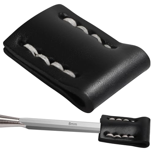 Protection pour Ciseaux à Bois Protection de lame en cuir 1Pcs étui de protection Ciseaux à bois pour Ciseaux à Bois Avec Largeur de Lame de 6-8 mm de Largeur (6-8mm)
