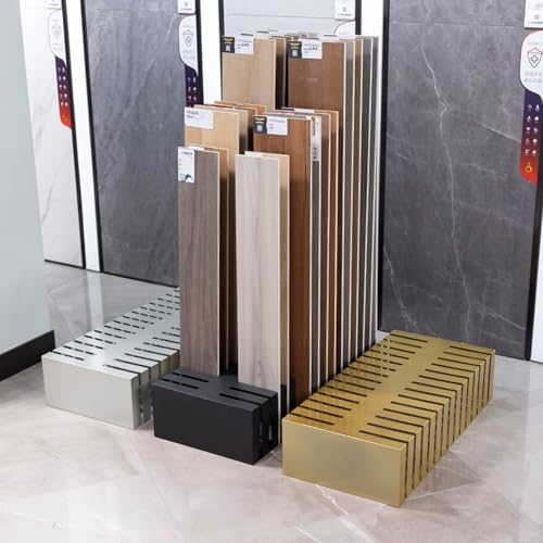 Metalowy stojak na płytki podłogowe do sprzedaży detalicznej, uchwyt na próbki płyt marmurowych, materiał budowlany, stojak wystawowy, elegancki srebrny design do salonów wystawowych