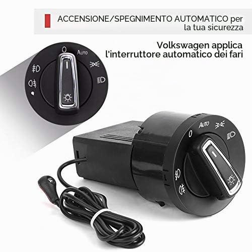 Modulo Sensore Luce Per Interruttore Fari Auto, Accensione/Spegnimento Automatico, Compatibile Con Diversi Veicoli