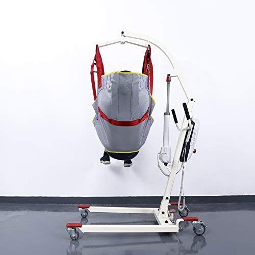 Fushida Patient Lift Sling Hoyer Lift with Head Support, Durable Hoyer Sling with 4 Reinforcement Straps, Ideal for Disabled,Non-Weight Bearing,Bariatric Disabled -Washable,Reusable, Breathable - Thumbnail 4