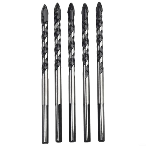 Eawfgtuw Brocas de mampostería, herramientas de perforación de vidrio para azulejos de cerámica, juego de perforación de hormigón, perforación de pared de ladrillo, brocas de vástago triangular