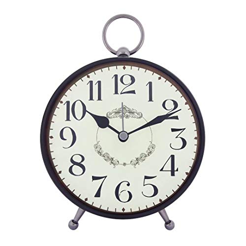 Konigswerk Vintage Loud Alarm Clock for Heavy Sleeper, Battery Operated Analog Alarm Clock