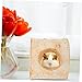 balacoo Small Hideout Tunnel Natural Birch Hamster Guinea Pig Exploration Tube for Rats and Similar Pets Safe Cozy Retreat for Napping and Hiding