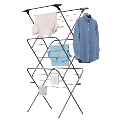 Knight 3-Tier Clothes Airer - Foldable Drying Rack with 15m Capacity for Indoor & Outdoor Use
