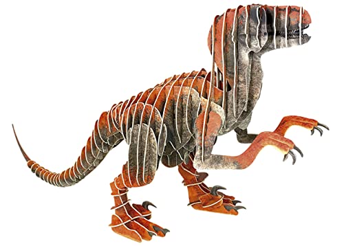 Educa Puzzle 3D Créature Vélociraptor | Assemblez Votre Propre Dinosaure en 3D de 55 cm de Long et 26 5 cm de Haut. 64 Pièces en Carton Recyclé. Images Photoréalistes | A partir de 19382 - vue 6