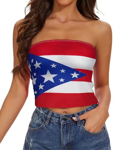 Image of Summer Tube Tops Basic Crop Tops for Women Strapless Tank Casual Tunics Sexy Short Shirts 2026