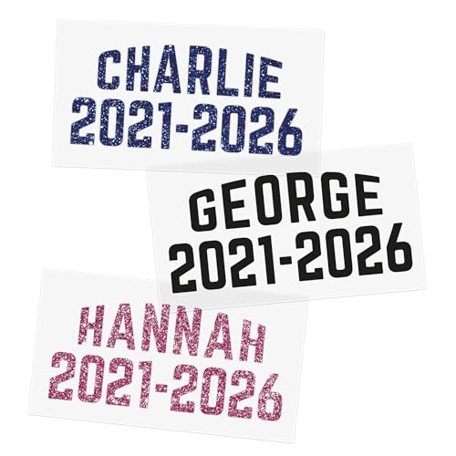 Personalised School Leavers Iron-On Transfer | Custom Leavers Shirt Name & Year | DIY T-Shirt Vinyl | Last Day of School Keepsake 2026