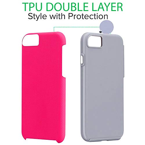 Cellever Iphone 6 Plus / 6S Plus Case, Dual Guard Protective Shock-Absorbing Scratch-Resistant Rugged Drop Protection Cover For Apple Iphone 6 Plus / 6S Plus (5.5") - Pink #TOP2