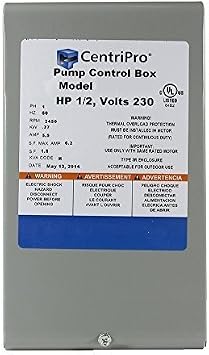 CB05412CR CentriPro Submersible Pump Control Box 1/2HP 230V 1Hz CSCR