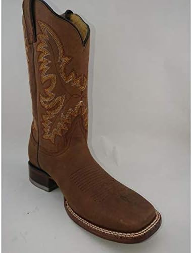 Cuatralba Bota Rodeo Hombre Punta U Vaqueta Crazy Miel Café :  Amazon.com.mx: Ropa, Zapatos y Accesorios