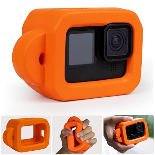 Floaty Case for GoPro Hero 13/12/11/10/9 Protective Frame with Buoyancy Anti-Loss Floating Housing for Snorkeling Surfing Water Sports