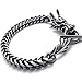 KONOV Jewelry Stainless Steel Vintage Dragon Men's Bracelet