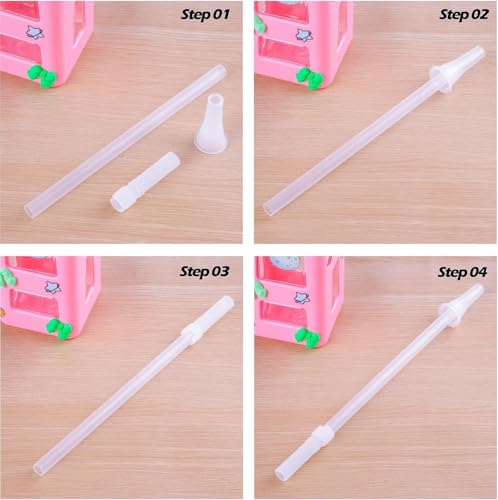 Image of Kawaii Water Bottle with Straw and Lid, 700ml /23.6OZ Cute Water Bottles BPA-free & Leak Proof Square School Drinking Bottle, Cute Plastic Color School Plastic Water Bottle for Girls (Pink)