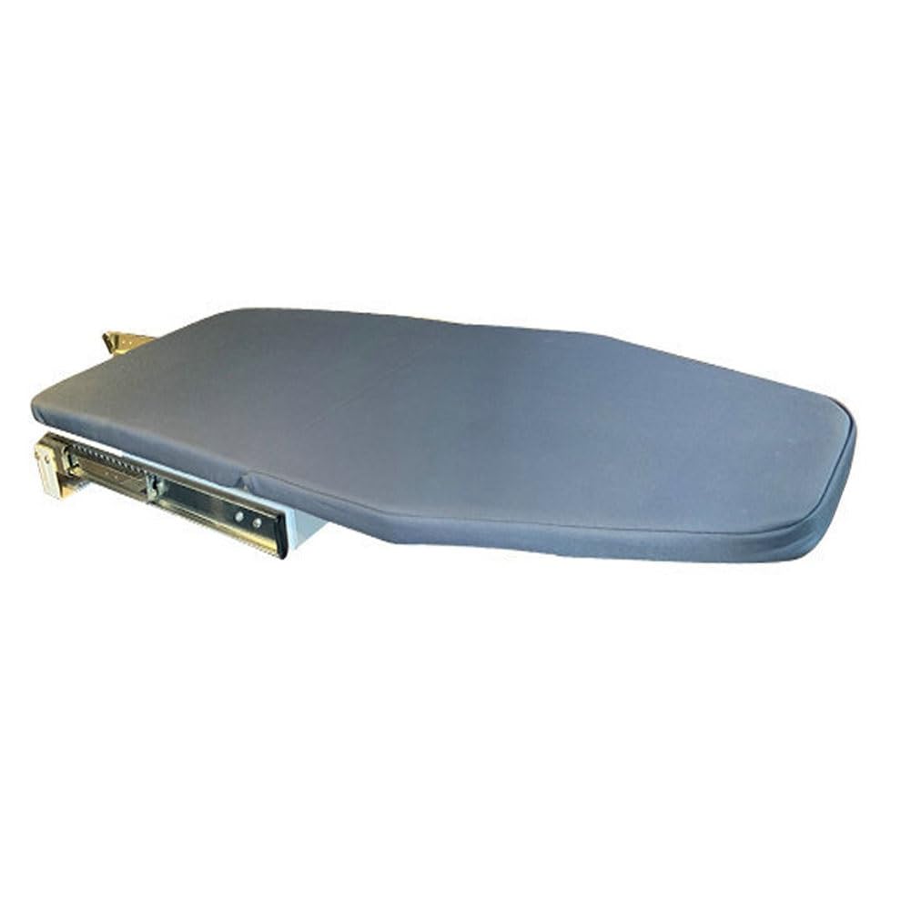 Asse da stiro pieghevole da parete con stazione estraibile e coperchio girevole a 180°, resistente al calore, salvaspazio, per lavanderia, armadio, cassetto per uso domestico (beige, 80 x 30 x 15 cm)