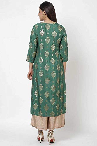 Image of BIBA Women Viscose Straight Kurta